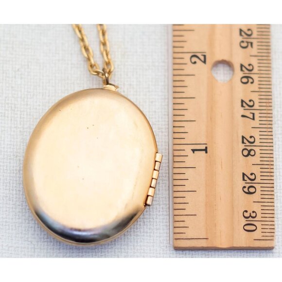 26'' Vintage Flower Bouquet Locket Necklace by Avon - A7 - Picture 4 of 4